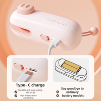 2024 nouveau mignon Portable 2-en-1 Snack Sealing Clip Mini Heat Packaging Sealer Mini Bag Sealer USB Rechargeable Instant Sealer