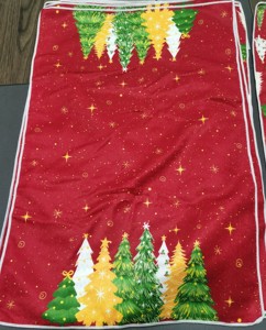 Paños de Cocina Rojos con Diseño de Árbol de Navidad, Toallas de Mano con Copos de Nieve y Pinos Navideños, Paño para Hornear y Cocinar, Decoración Navideña de Invierno - Product Image 3