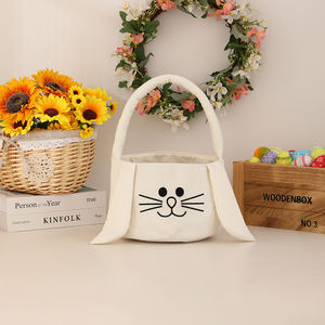 Panier de Pâques personnalisé en minky, broderie de nom, vide, monogramme personnalisé, sac de Pâques en forme de <span class=keywords><strong>lapin</strong></span> - Product Image 5