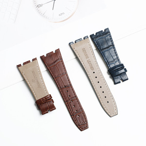 พอดีกับ AP15710ไม้โอ๊คนอกชายฝั่ง15703 26470 26133สายนาฬิกาหนังแท้พร้อมหัวเข็มขัดแบบกลัดขนาด27X18สำหรับเครื่องประดับ <span class=keywords><strong>Royal</strong></span> 27mm - Product Image 4