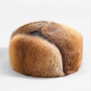 2026 Mới Lutong Mùa Đông Mũ Mùa Đông Lông Thú Ấm Áp Mềm Mại Giữ Ấm Chồn Lông Mùa Đông Da Mũ Với Earflap - Product Image 5