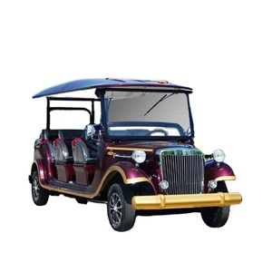 Carro de Golf Vintage Verde para Turismo con Faros LED, Batería de Plomo-Ácido, 8 Asientos para Hotel y Uso, Carro de Golf para 6 Personas - Product Image 1