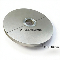 Disque de meulage diamanté en verre de 150 mm, disque de rodage plat pour verre, cristal, quartz, céramique, pierre