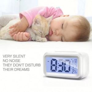 Wholesale <b>Digital</b> LCD Electronic Alarm <b>Desk</b> <b>Clock</b> Calendar Thermometer Backlight Battery Operated Eco-Friendly for Outdoor Home - Product Image 4