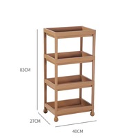 Étagères de rangement pour cuisine, salle de bain, salon, type sur pied, double niveau, modernes, en plastique, pour contenants alimentaires, durables, multifonctions