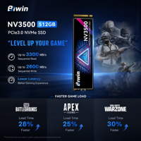 Disque SSD interne haute vitesse BIWIN NV3500 512 Go M.2 NVMe PCIe 3.0 2280 pour ordinateur de bureau, ordinateur portable, station de travail de jeu - En stock