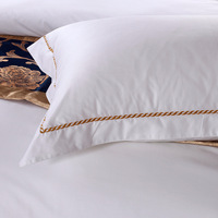 Usine professionnelle 100% coton blanc pur mauvais draps pour les collections de literie d'hôtel