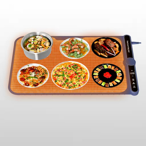 Tapis chauffant pour aliments en silicone grande capacité avec protection contre la surchauffe et mode d'économie d'énergie pour table à manger intérieure et extérieure - Product Image 5