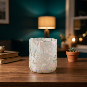 Porte-bougie votif en verre vintage personnalisé avec couvercle électroplaqué, décoration d'intérieur, pot vide style mexicain pour Noël et Pâques - Product Image 2