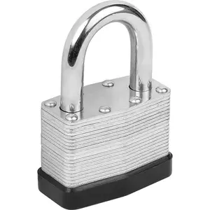 Trattamento termico di Acciaio Laminato Industriale Temprato Lucchetto Zincato Nickel Placcato Finitura Pad lock