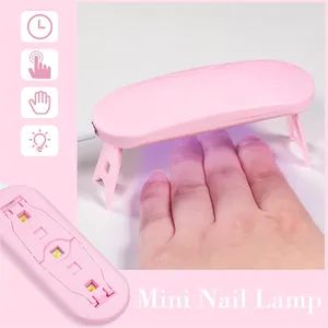 LULAA Mini 6W <b>Nail</b> Dryer LED UV Lamp USB Gel Varnish Curing Machine <b>Nail</b> Art Equipment 3 LEDS Beads Manicuring <b>Nail</b> <b>Tool</b> - Product Image 2
