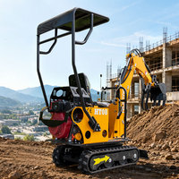 Mini-chargeuse-pelleteuse HIGHTOP HT08 de 800 kg, la plus petite machine de terrassement