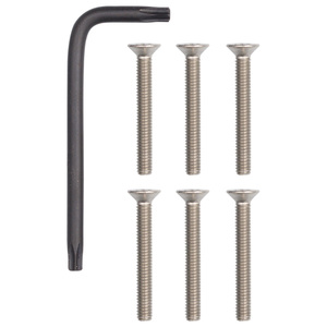 Steely Screw Kit 6 Pcs With Allen Key 5 And 7 Mm Length For <b>Refrigerator</b> Freezer Parts - Product Image 1