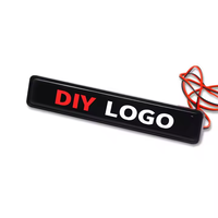 Logo de voiture Lumière LED Emblème de calandre de voiture Badge lumineux autocollant lumineux Accessoires de haute qualité pour le réglage de la voiture