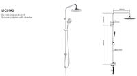 Ensemble de douche à barre coulissante pour robinet de baignoire