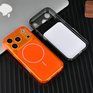 Étui de téléphone personnalisé avec logo, LIEKO, luxe, solide, en polycarbonate rigide, couleur gelée, magnétique, TPU+PC, transparent, antichoc - Product Image 5