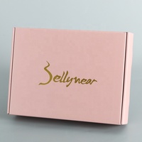 Boîte en carton rose avec logo personnalisé en relief, fabriquée avec des matériaux recyclés, service OEM pour l'emballage de casquettes de baseball