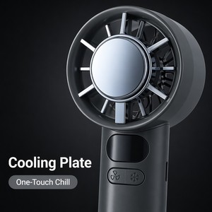 Ventilateur portable <span class=keywords><strong>M11S</strong></span> à refroidissement par glace, 3 vitesses, rechargeable par USB, plaque de refroidissement, ventilateur de bureau portable avec support pour téléphone, cadeau d'été - Product Image 6