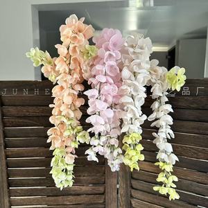 Flor Artificial de Glicinia Junheyuan, Rama Individual, Decoraciones para Techos de Boda, Accesorios para Fotografía en Exteriores, Decoración del Hogar - Product Image 3