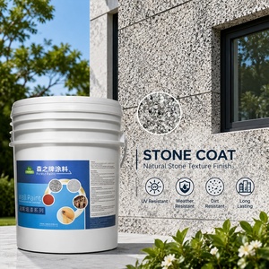Pintura Exterior a base de agua, acabado de textura de piedra Natural decorativa, pintura de pared, <span class=keywords><strong>colores</strong></span>, capa de piedra real, revestimiento de pared <span class=keywords><strong>para</strong></span> <span class=keywords><strong>casas</strong></span> - Product Image 1