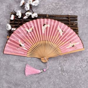 Classic Traditional Bamboo Handle <b>Mini</b> <b>Hand</b> Fan with Custom Printed Design for Promotion - Product Image 3