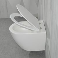 MWD Ventes Flash Europe CE – Nouveau Modèle de Toilettes Murales Sans Cuvette Tornado, Blanc Mat, Durables, pour Salle de Bain