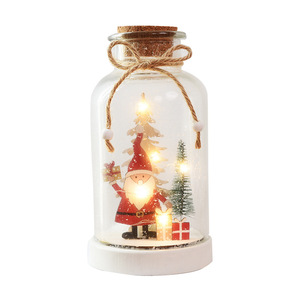 3D Mini Reindeer Christmas Glass <strong>Snow</strong> <strong>Globe</strong> LED Tabletop Ornament Battery Operated Night Light for Festive Room Decoration - Product Image 5