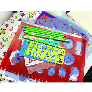 <span class=keywords><strong>Pochoir</strong></span> de lettres en plastique écologique, personnalisé, nouveau Design, bricolage, peinture artistique, modèles de dessin, pour enfants, pièces - Product Image 5
