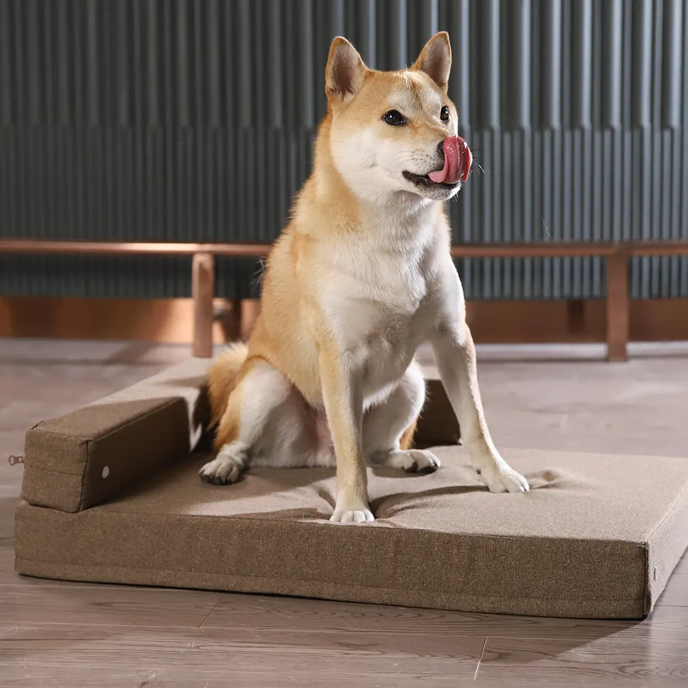 Petstar, venta al por mayor, cama de lujo para perros, sofá, cama rectangular extensible grande para mascotas