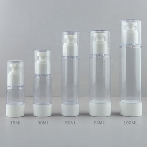 15ml 30ml 50ml 80ml 100ml 120ml Cosmetic Clear White Black Gold Airless Lotion Serum <b>Pump</b> <b>Bottle</b> With <b>Pump</b> Sprayer - Product Image 6