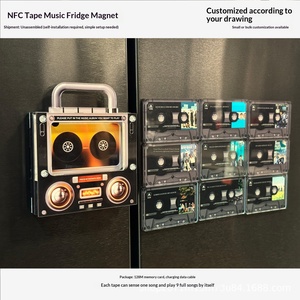 สติกเกอร์แม่เหล็กติดตู้เย็นรูปเทป NFC สำหรับเล่นเพลงอัตโนมัติด้วยระบบ NFC  ออกแบบได้ตามต้องการ  สามารถจัดส่งแบบดรอปชิปได้ - Product Image 3