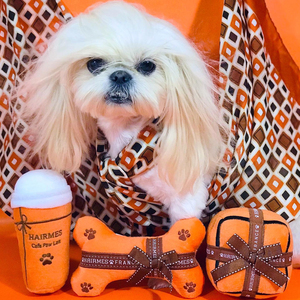 Giocattoli per animali domestici moderni di lusso a forma di osso giocattoli interattivi da masticare per cani di design all'ingrosso squittio peluche che abbaia giocattolo per cani - Product Image 5