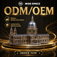 Modelo Metálico 3D de la Catedral de San Pablo, Juguete Educativo STEM, Venta al Por Mayor, Personalizable, Regalo Decorativo, Directo de Fábrica, OEM, CE EN71