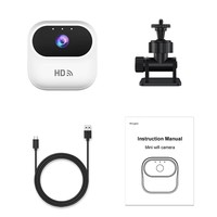 Mini caméra de sécurité magnétique 1080P, caméra portable 2.4G WIFI pour connexion sans fil au téléphone et enregistrement de sports de plein air, d'animaux de compagnie