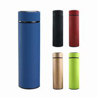 Logo personnalisé 500ml en acier inoxydable isolé infuseur à thé gobelet bouteille d'eau tasse de voyage avec infuseur