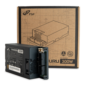 แหล่งจ่ายไฟ FlexGURU รุ่นดั้งเดิม, Flex ATX 300W, 80 Plus Gold, แบบโมดูลาร์เต็มรูปแบบ FSP300-57FCB - Product Image 1
