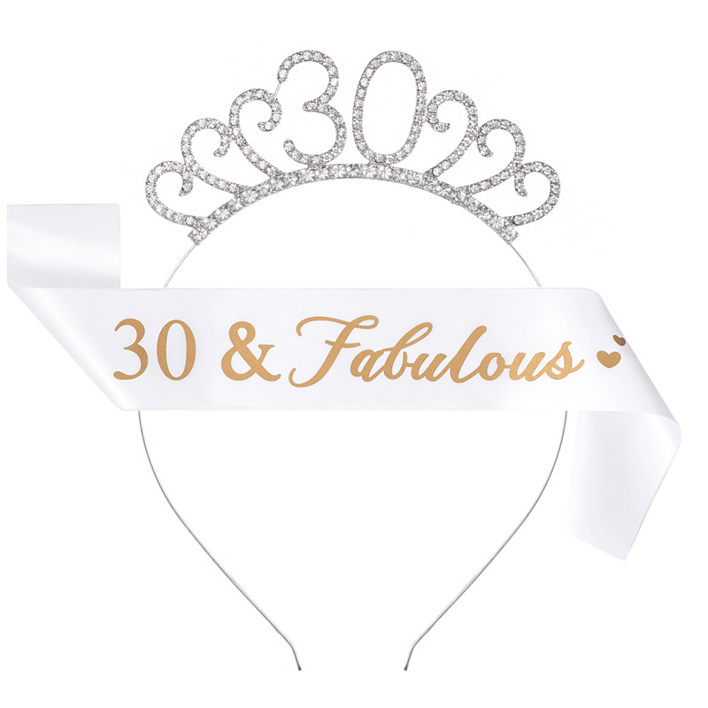 Bianco - 30 anni - Set da 2 pezzi