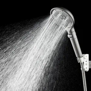 Bathroom accessories Premium 5 function Push-button Improve water pressure shower head Water-saving with on/off button