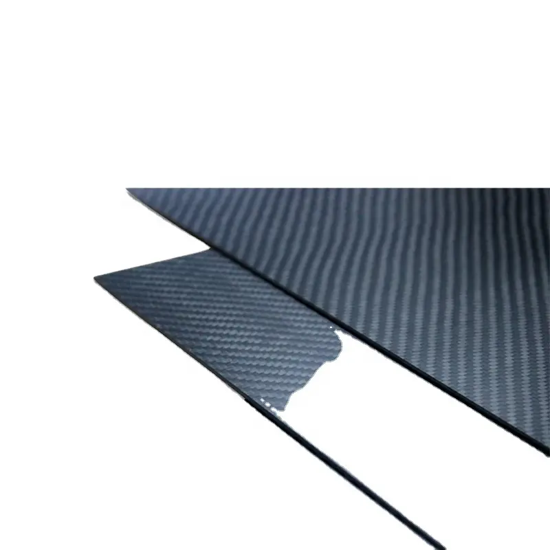 Placa de fibra de carbono para sarja fosca de 2 mm, folha de fibra de carbono de tamanho personalizado