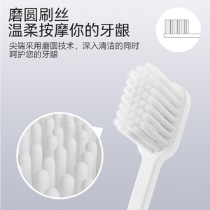 Toothbrush Portable Compact Soft Bristle Travel Style Adult Folding Black <b>White</b> - Product Image 3