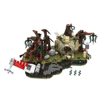 Funbuild MOC-19522 Ensemble de jeu Dagobah Star Empire Strikes Back Hut Wars Sunken X-Wing Briques de construction Jouet