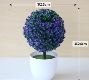 Bonsaï Artificiel Plantes Artificielles En Pot Sakura Boule De Neige Petit Arbre Plantes Fleurs Ornements En Pot Décor De <span class=keywords><strong>Jardin</strong></span> À La Maison - Product Image 4