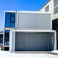 LJ Upgrade Brand New Generation Casa contenedor plegable Estreno mundial Casa contenedor de paquete plano de techo de acero de buena calidad