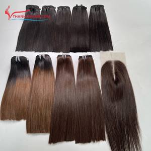 Paquetes de cabello humano Extensiones de cabello de trama recta de hueso de espejo de cabello vietnamita Gran stock Trama de genio de calidad superior Envío rápido - Product Image 1