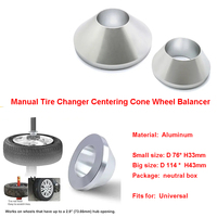 Outil de démontage en aluminium, cône de centrage de roue, changeur de pneus, cône d'équilibrage de roue universel pour voitures, SUV, camions, 2,9 4,4/5,4 pouces