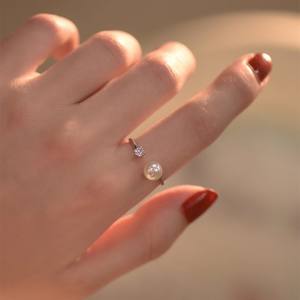 9350DIY Accesorios de Perlas, Base de Plata S925, Base Vacía, Moderna, para Colgante de Oro/Plata, Anillo, Chapado en Rodio, Joyería de Concha - Product Image 1