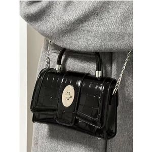 Bolso de charol con cadena más vendido para mujer, Bolsa femenina 2025, nuevo bolso de mano de nicho, bandolera de hombro, bolso cuadrado pequeño para mujer - Product Image 5