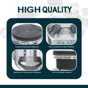 Kit Piston suku cadang mobil mesin dengan cincin untuk AUDI VW C6 <span class=keywords><strong>3</strong></span>.0T ctctda CREC CREB CAJA CMDA STD 84.5mm - Product Image 4