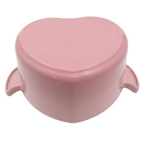 Casserole en <span class=keywords><strong>fonte</strong></span> émaillée élégante en forme de cœur rose gaufré multifonctionnelle - Product Image 6