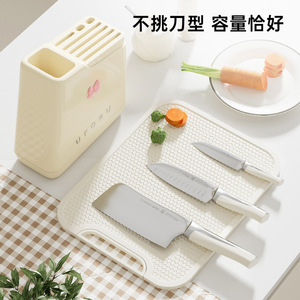 Uforu Knife Rack With Drainage For Kitchen Storage Spoon Chopstick Holder Dishwasher <b>Safe</b> - Product Image 2